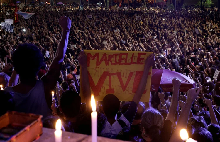 Marielle: ela foi assassinada na noite de quarta-feira, no centro do Rio (Ricardo Moraes/Reuters)