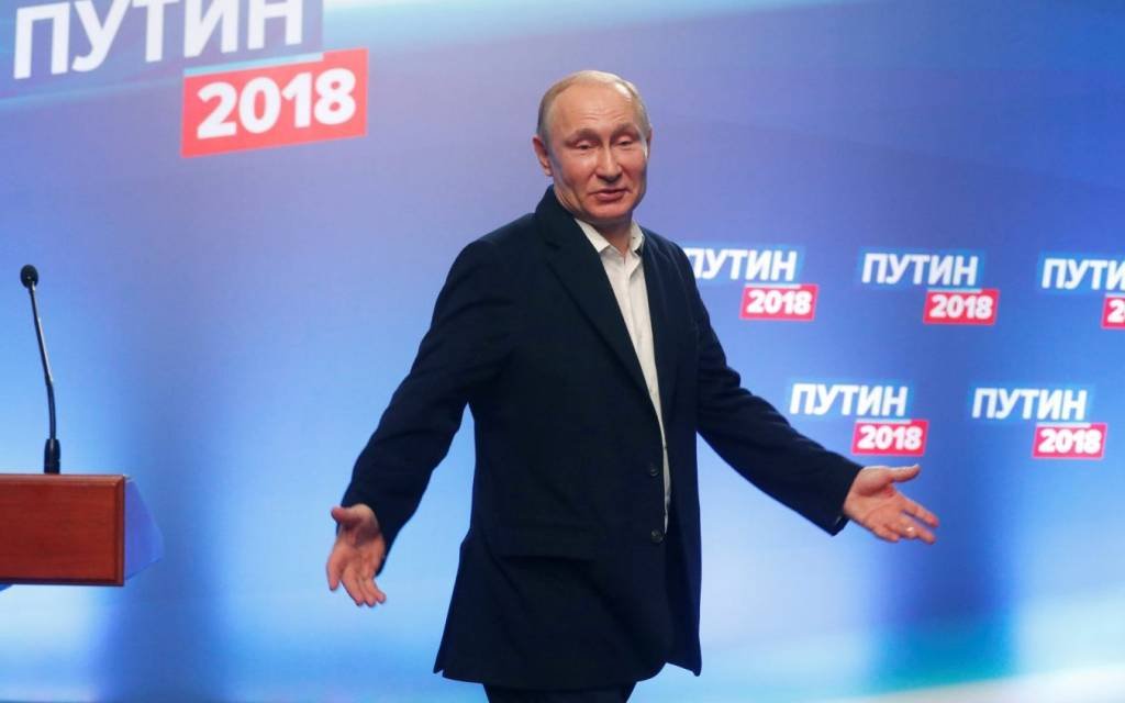 Putin confirma vitória esmagadora em eleições na Rússia