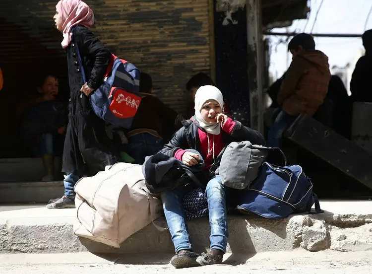 Ghouta: ataques na região já deixaram mais de 80 mil deslocados (Bassam Khabieh/Reuters)