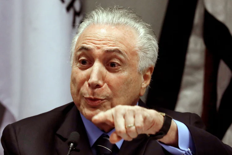 Temer: o presidente não mencionou nomes durante o discurso (Paulo Whitaker/Reuters)