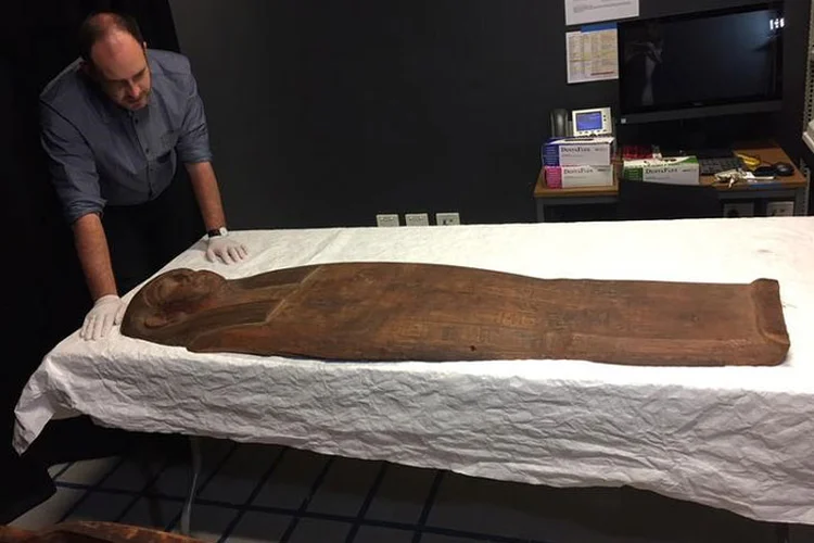 Sydney: caixão de 2.500 anos pode conter restos de uma múmia (Colin Packham/Reuters)