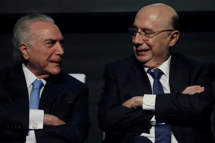 Temer e Meirelles: presidente e ministro vão juntos à Vitória (ES) (Ueslei Marcelino/Reuters)