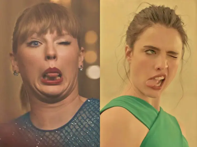 Clipe da cantora Taylor Swift e campanha da marca Kenzo: muitas coincidências (Reprodução)