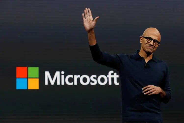 Satya Nadella: CEO da Microsoft, Satya Nadella, disse que a regulamentação do uso e aplicações de inteligência artificial "é crucial" (Lucas Jackson/Reuters)