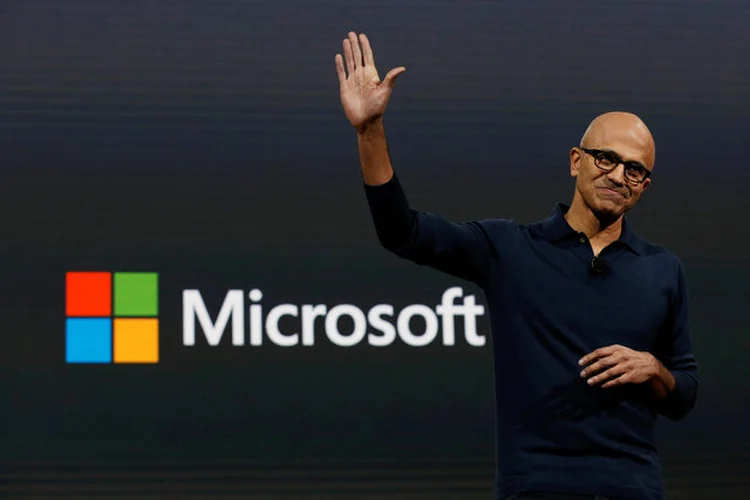 Satya Nadella, CEO da Microsoft: no topo pelo terceiro ano consecutivo (Lucas Jackson/Reuters)