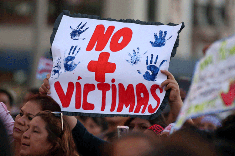 Protesto no México contra feminicídio (Guadalupe Pardo/Reuters)