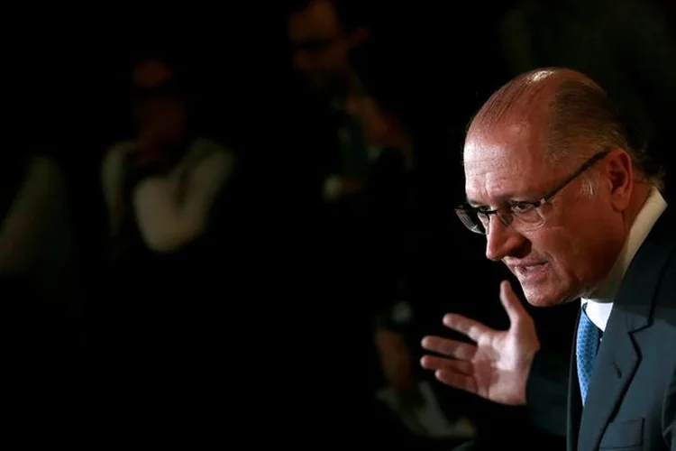 Geraldo Alckmin: "Na realidade, no meu governo não teve nenhum problema. Aliás, nós é que investigamos. Foi a Dersa que investigou e levou ao Ministério Público" (Leonardo Benassatto/Reuters)