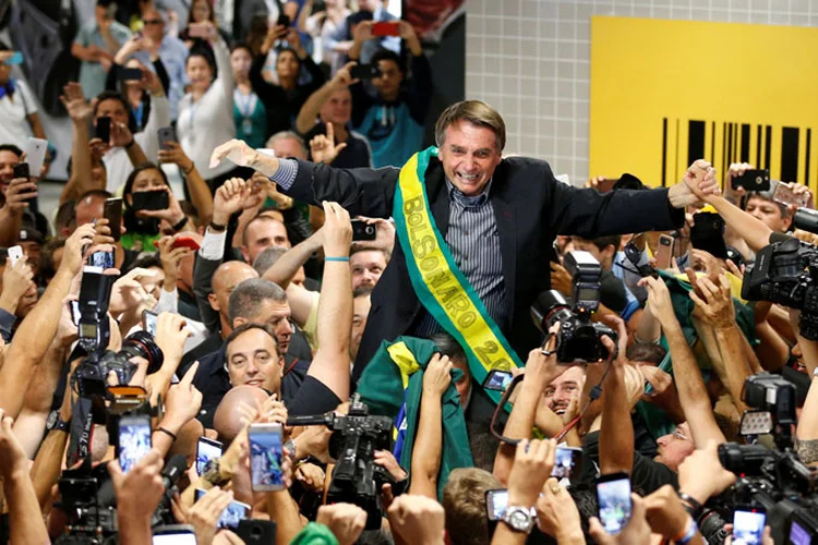 Bolsonaro segue firme na liderança da corrida pelo Palácio do Planalto, com 31,2 por cento das intenções de voto (Rodolfo Buhrer/Reuters)