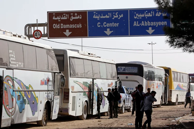 Ghouta: o governo sírio anunciou a reconquista da região após o suposto ataque químico na região (Omar Sanadiki/Reuters)