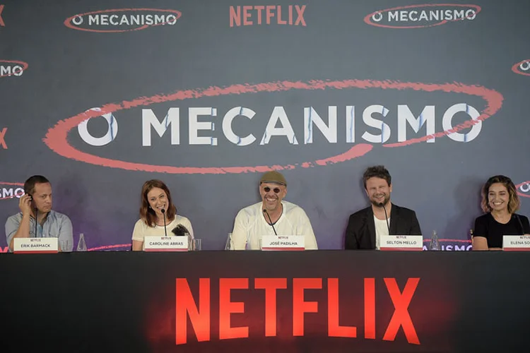 Elenco de Mecanismo: a série está disponível na Netflix (Alexandre Loureiro/Getty Images)