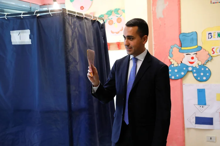 LUIGI DI MAIO: seu partido, o movimento 5 Estrelas, foi o grande vencedor das eleições deste domingo  (Ciro De Luca/Reuters)