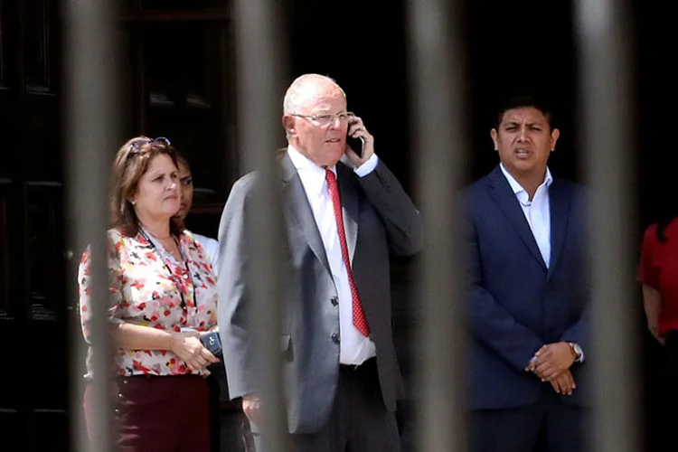 Kuczynski: ele é o primeiro presidente a perder o cargo pelo escândalo Odebrecht (Mariana Bazo/Reuters)