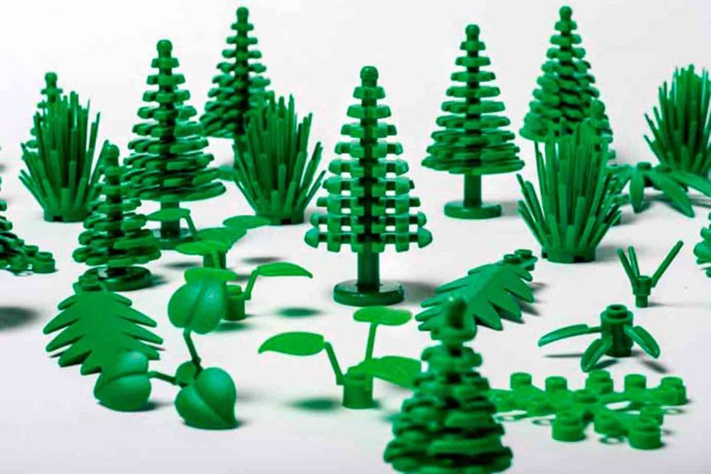 LEGO: empresa lançou no ano passado primeiras peças feitas a partir de bioplástico (Lego/Divulgação)