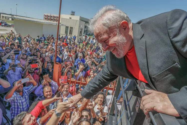 Lula: o ex-presidente está agora em São Bernardo (Lula/Facebook/Divulgação)