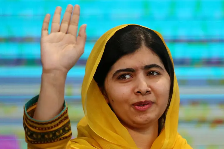 Malala: no discurso, a jovem não perdeu a oportunidade para reivindicar o papel da mulher (Edgard Garrido/Reuters)