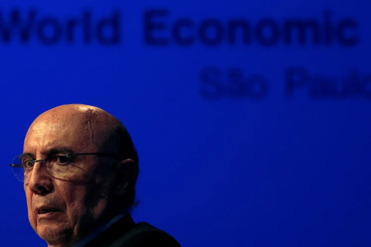 Henrique Meirelles, ministro da Fazenda, durante Fórum Econômico Mundial em São Paulo (Leonardo Benassatto/Reuters)