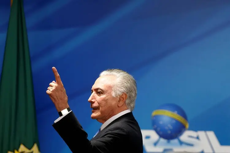 Presidente Michel Temer durante cerimônia no Palácio do Planalto (Adriano Machado/Reuters)