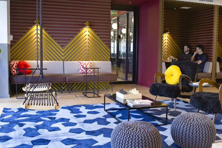 Parte do WeWork Paulista, em São Paulo (Midori De Lucca/WeWork/Divulgação)