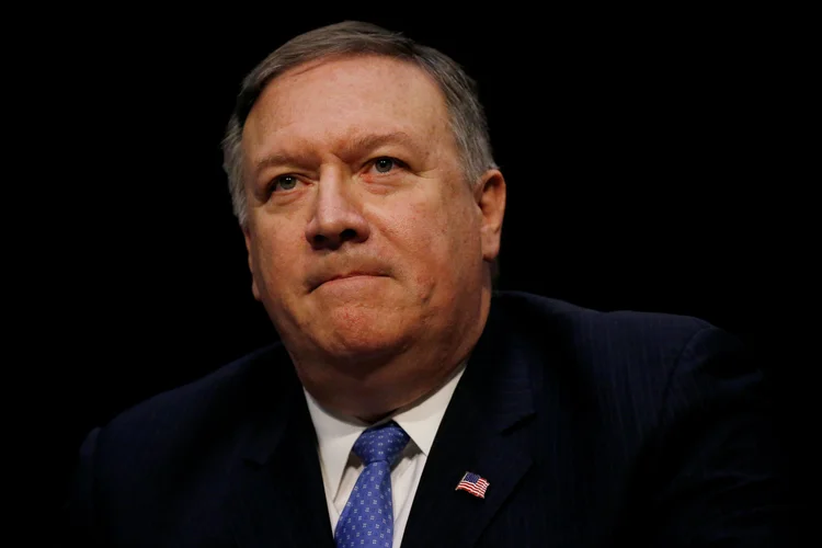 Pompeo: "Precisamos garantir que Vladimir Putin não seja bem-sucedido no que ele acredita ser seu objetivo final". disse sobre expansão da Rússia à Ucrânia (Leah Millis/Reuters)