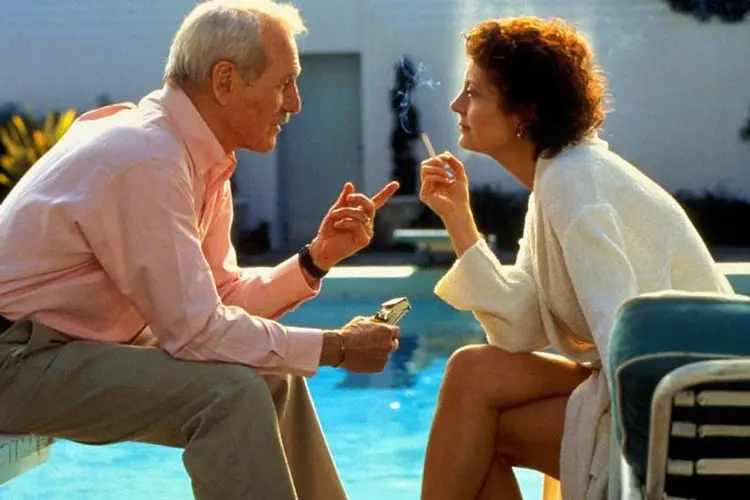 Paul Newman e Susan Sarandon em cena do filme "Fugindo do Passado" (Fugindo do Passado/Reprodução)