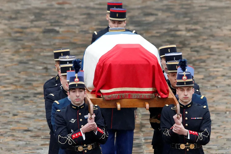 Beltrame: policial francês recebeu homenagem solene e cortejo fúnebre nesta quarta-feira (Christian Hartmann/Reuters)