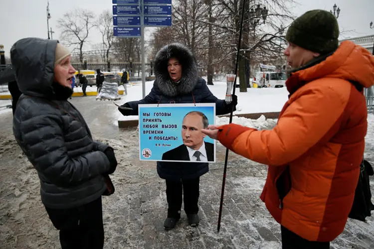 Putin: segundo o líder, quase 90% dos cidadãos russos confiam na clareza do último pleito (Gleb Garanich/Reuters)