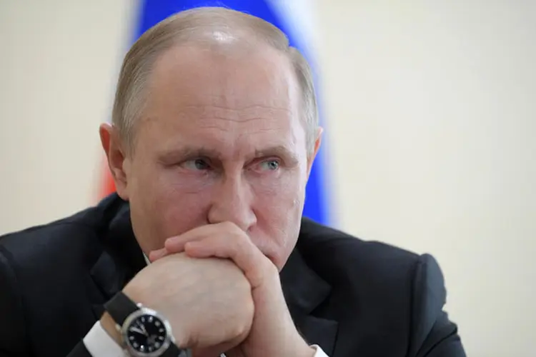 O presidente da Rússia, Vladimir Putin: país anunciou a expulsão de diplomatas de diferentes países (Alexei Druzhinin/Reuters)