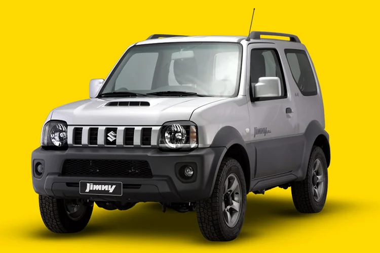 O maior aumento foi registrado no Suzuki Jimny, que custava 69,35 mil reais em 2020 e subiu para mais de 100 mil reais neste ano (Suzuki/Divulgação)