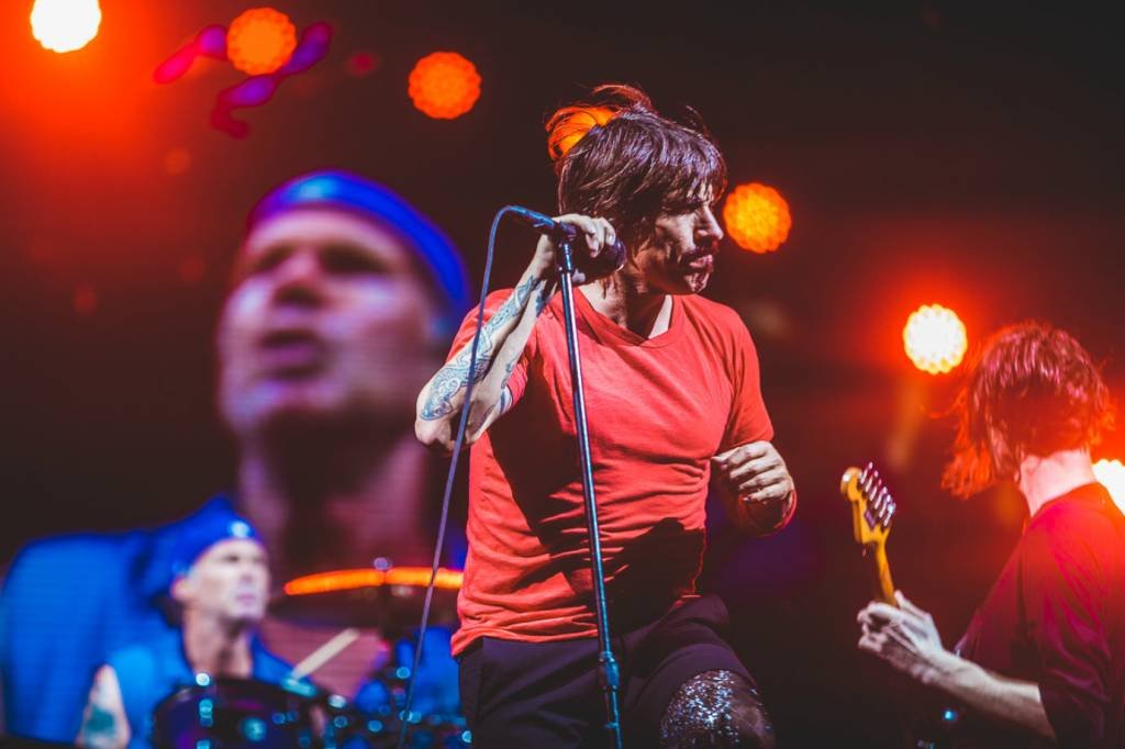Red Hot Chili Peppers no Lollapalooza 2018: banda presenteou fãs com clássicos (LollapaloozaBr/Divulgação)