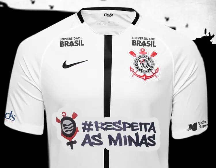 Camisa do Corinthians: campanha contra machismo e violência contra a mulher (Corinthians/Divulgação)