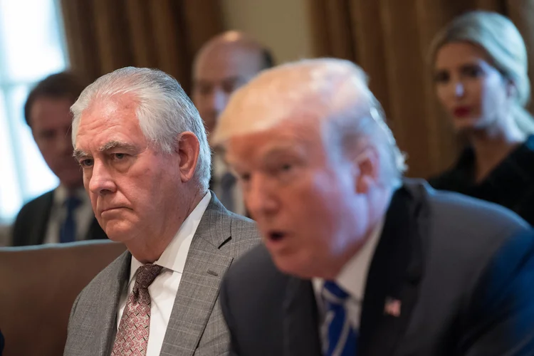 Rex Tillerson e Donald Trump (Pool/Getty Images)