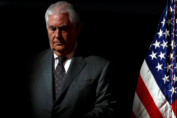 Obrigado Rex Tillerson por seus serviços, disse Trump em sua conta no Twitter (Jonathan Ernst/Files/Reuters)