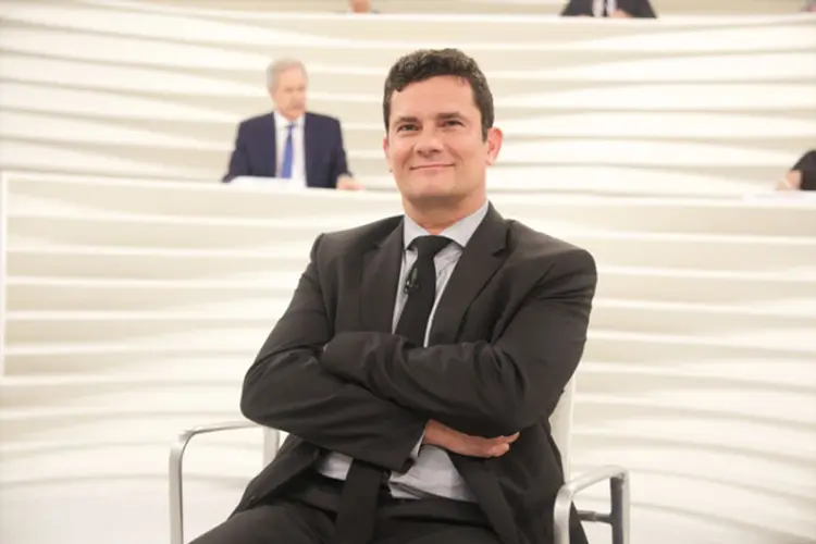 Sérgio Moro: no Roda Viva, ele falou sobre as recentes decisões do STF (Nadja Kouchi/Roda Viva/Divulgação)