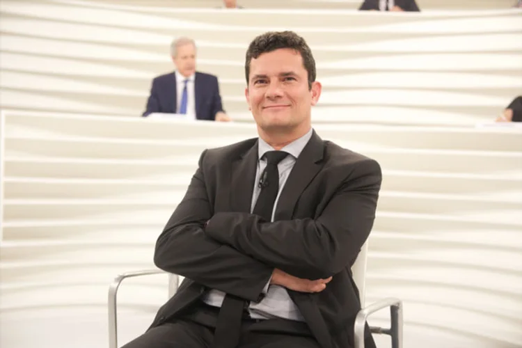 O juiz Sérgio Moro no programa Roda Viva: aceitou ser Ministro da Justiça e da Segurança Pública (Nadja Kouchi/Roda Viva/Divulgação)