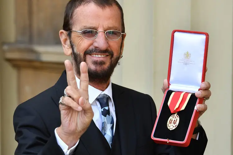 Ringo: o ex-membro do mítico quarteto de Liverpool The Beatles assegurou que é "uma honra e um prazer" ser "considerado e reconhecido" pela sua música (John Stillwell/Reuters)