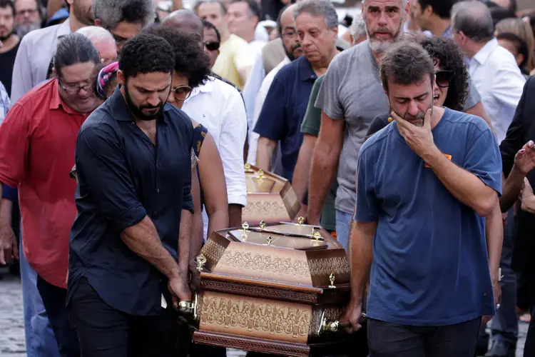 Enterro de Marielle Franco: O assassinato da vereadora trouxe à tona o aumento dos homicídios de políticos e ativistas sociais no Brasil. (Ricardo Moraes/Reuters)