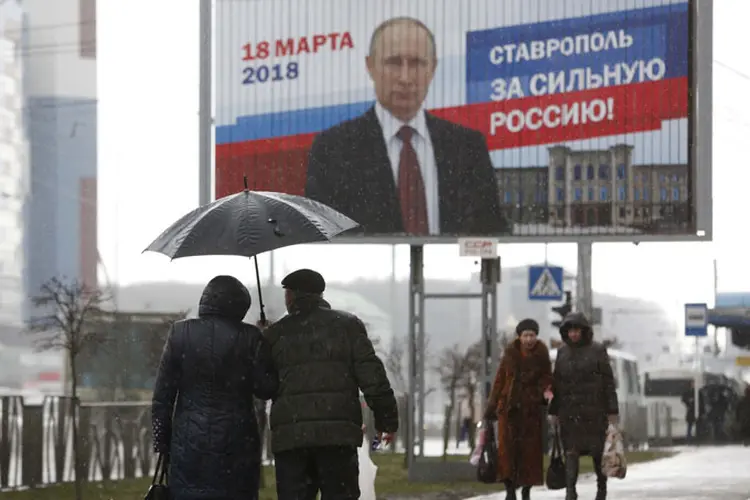 Putin: ele destacou "precisamente a vontade popular, a vontade de cada cidadão da Rússia, depende do curso do país" (Eduard Korniyenko/Reuters)
