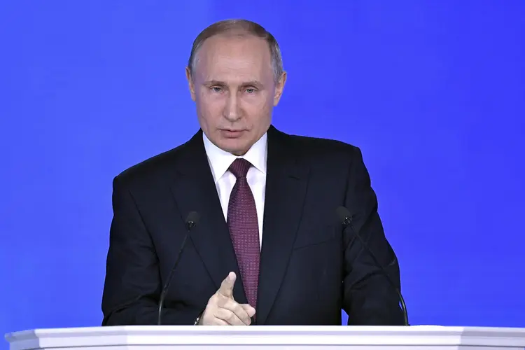 Putin: "ninguém no mundo tem algo igual, por enquanto. É algo fantástico!", afirmou Putin (Alexei Nikolskyi/Reuters)