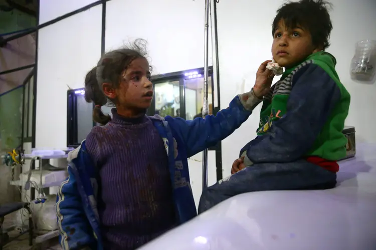 Síria: a situação continua provocando uma enorme preocupação da perspectiva das crianças (Bassam Khabieh/Reuters)