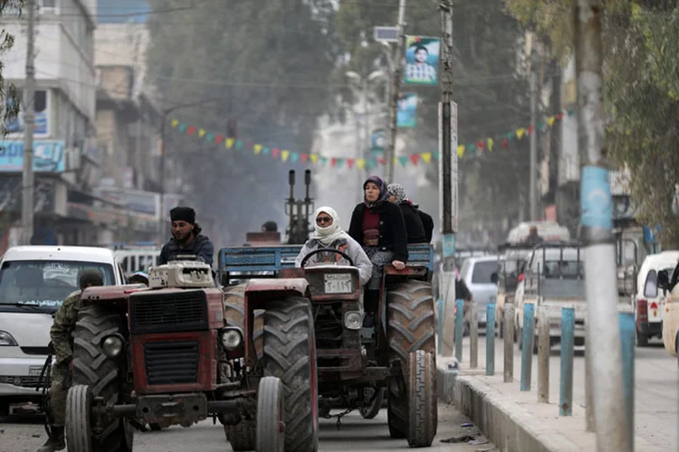 Ataques na região de Afrin, na Síria (Khalil Ashawi/Reuters)