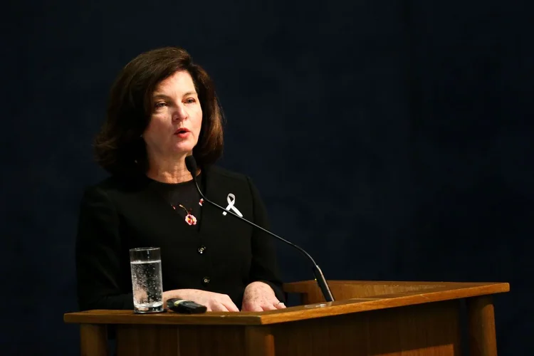 Raquel Dodge: procuradora-geral da República pediu ao STF a abertura de inquérito contra seis senadores, incluindo o presidente do Senado (Marcelo Camargo/Agência Brasil)