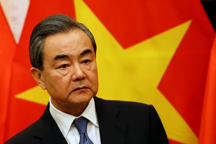 Wang Yi: os dois se reuniram anteriormente em Pequim, quando Kim Jong-un visitou a China (Kham/Reuters)