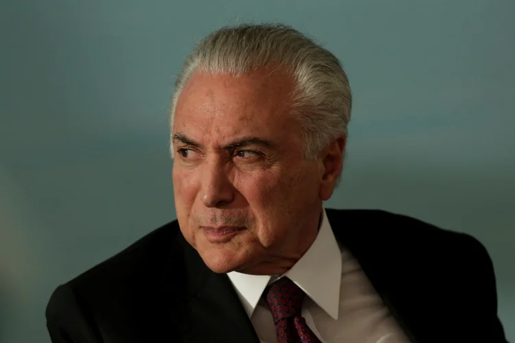 O presidente brasileiro Michel Temer durante cerimônia em Brasília, no Brasil 27/03/2018 REUTERS/Ueslei Marcelino (Ueslei Marcelino/Reuters)