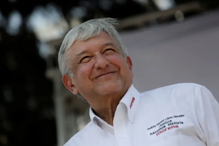 Conhecido como AMLO, Obrador é muitas vezes comparado ao ex-presidente Lula (Daniel Becerril/Reuters)
