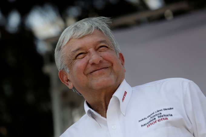 México: candidato de esquerda à Presidência do México, Andrés Manuel López Obrador, está 10,9 pontos percentuais a frente de seu adversário mais próximo para a eleição de julho (Daniel Becerril/Reuters)