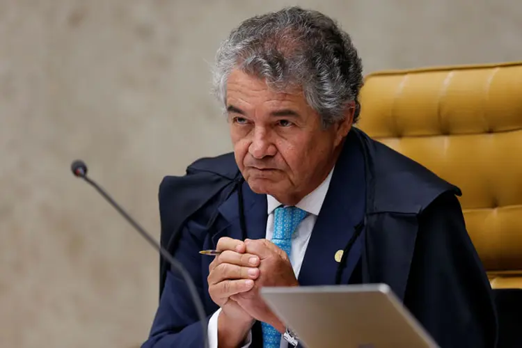 Ministro Marco Aurélio Mello, do STF, durante sessão da corte (Adriano Machado/Reuters)