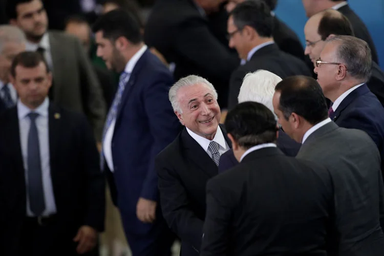 Michel Temer: presidente disse hoje (12) que as recentes mudanças de ministros em seu governo não alterarão o trabalho que vinha sendo desenvolvido (Ueslei Marcelino/Reuters)