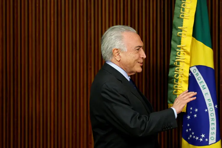 Michel Temer assumiu a Presidência da República em 12 de maio de 2016, após os senadores aprovarem a abertura do processo de impeachment da ex-presidente Dilma Rousseff (Adriano Machado/Reuters)