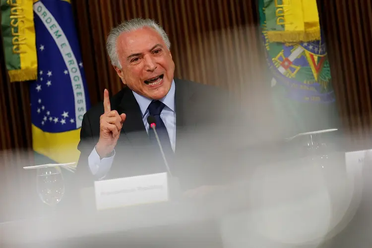 Temer: presidente se reuniu com novos ministros e depois embarcou para São Paulo, nesta quinta-feira / REUTERS/Adriano Machado (Adriano Machado/Reuters/Reuters)