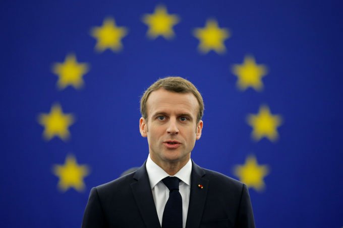 Macron diz a europeus que UE é refúgio contra perigos do mundo